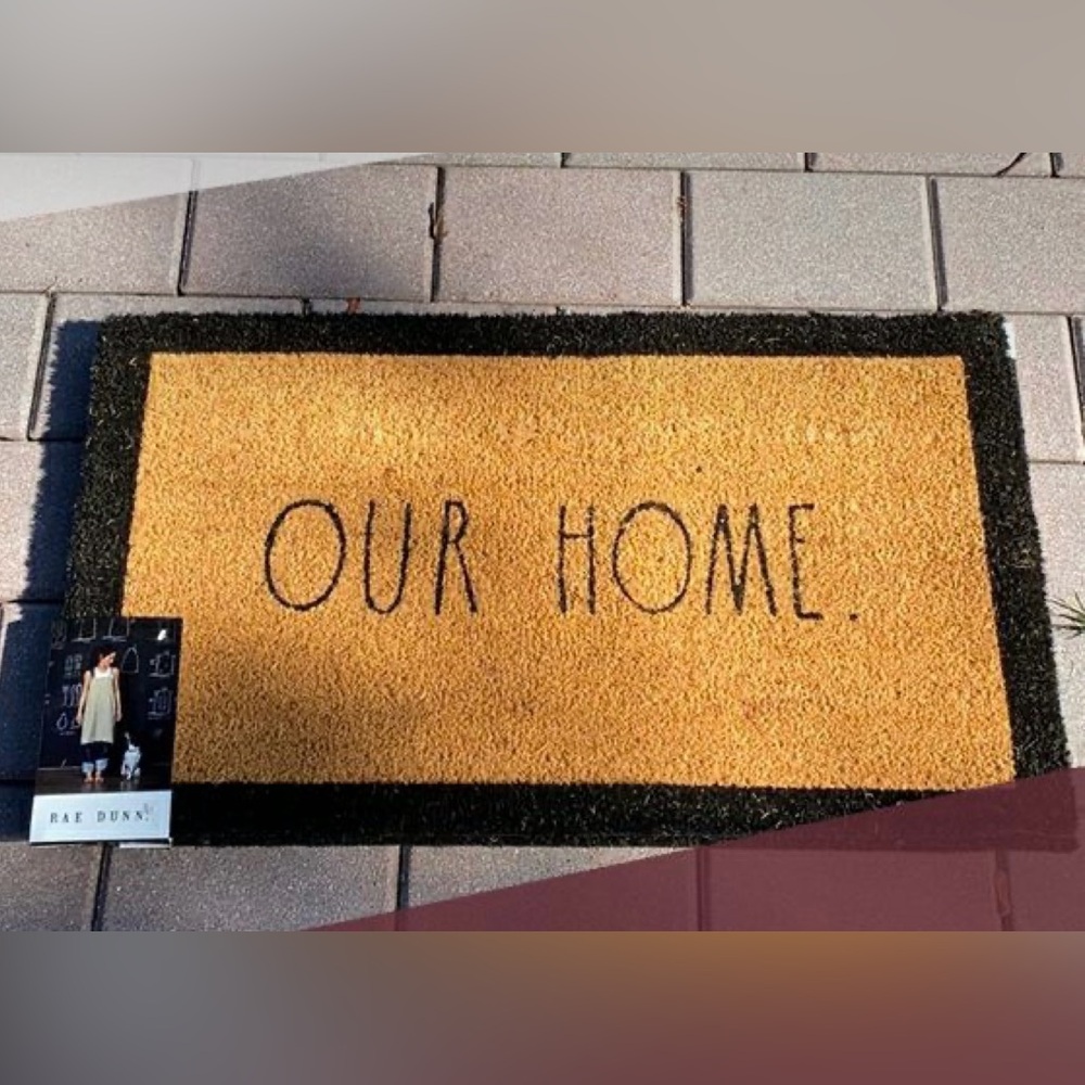 Rae Dunn OUR HOME Doormat - Brown